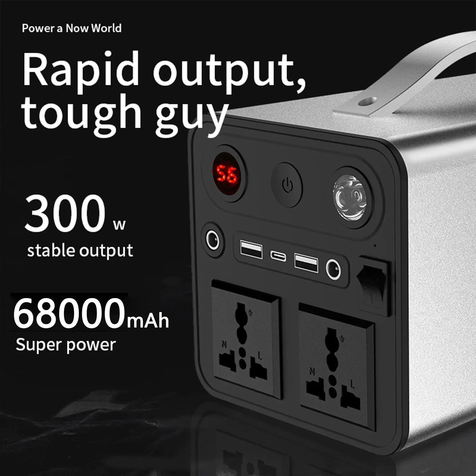 Purfeeld portátil power 68000m - Ac Outdoor Power avaliação e preço